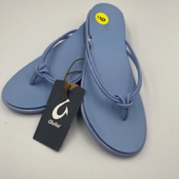 NEW Olukai‎ Light Blue AKA Sandals Women’s Thongs Flip Flops Size 9 NWT - Picture 3 of 10